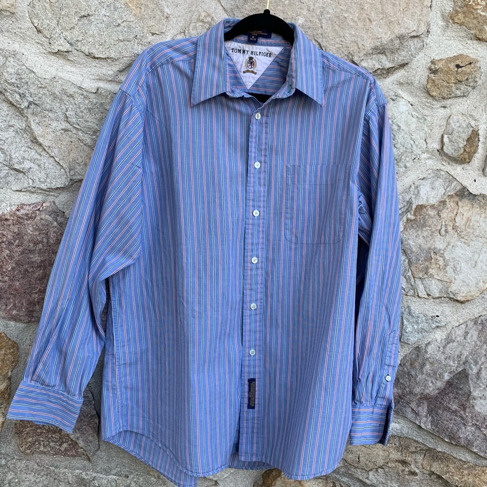 Vintage Tommy Hildiger dress shirt 16 34-35 large